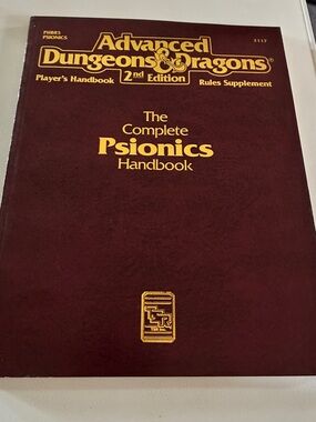 Complete Psionics Handbook (Advanced Dungeons & Dragons PHBR5) TSR 2117